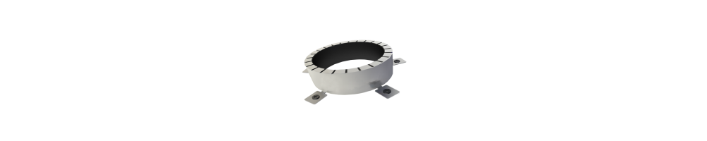 COLLARÍN INTUMESCENTE B3 ACERO INOXIDABLE