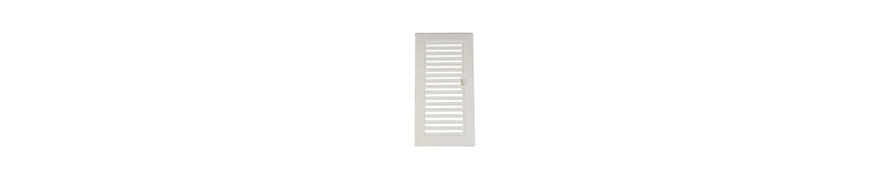 REJILLA DE PLÁSTICO VERTICAL CON MARCO Y CIERRE