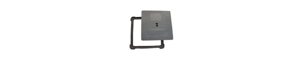 TAPA CUADRADA CON MARCO B125