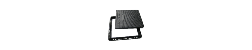 TAPA CUADRADA REFORZADA CON MARCO C250